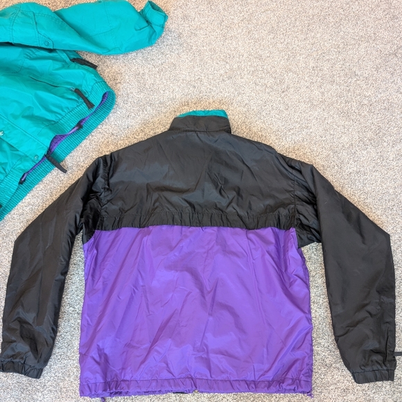 VTG Columbia Sportswear Skidaddle Mens Size Large Turquoise & Purple Jacket Y2K - Picture 13 of 15